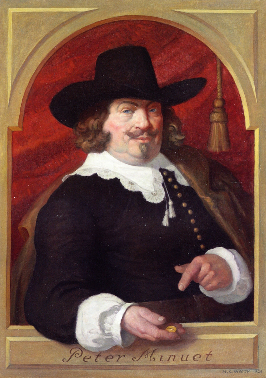 Peter Minuet by Newell Convers (N.C.) Wyeth,16x12(A3) Poster