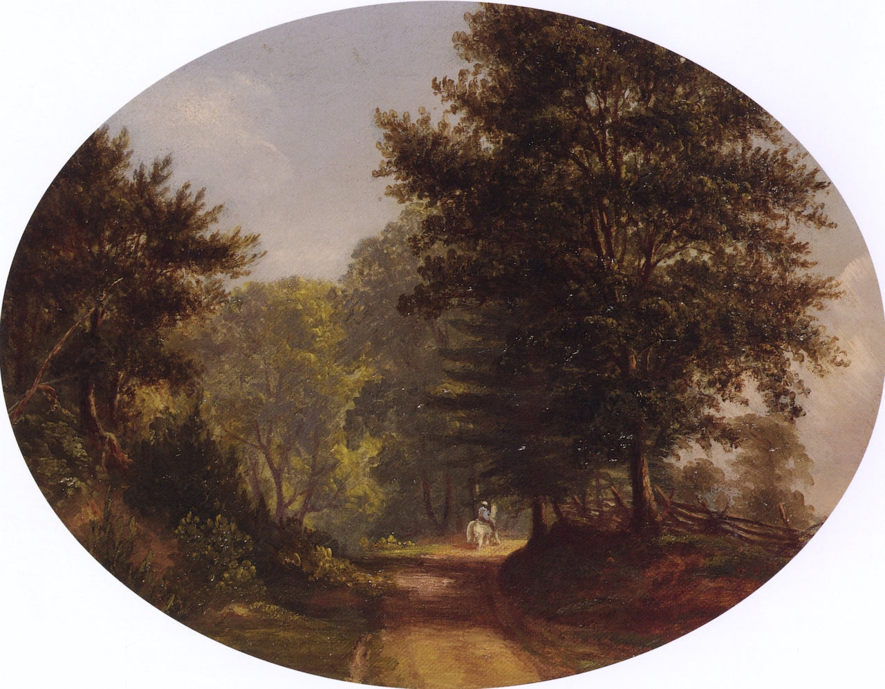 Man on Horseback, vintage artwork by Charles Louis Heyde, 12x8" (A4) Poster