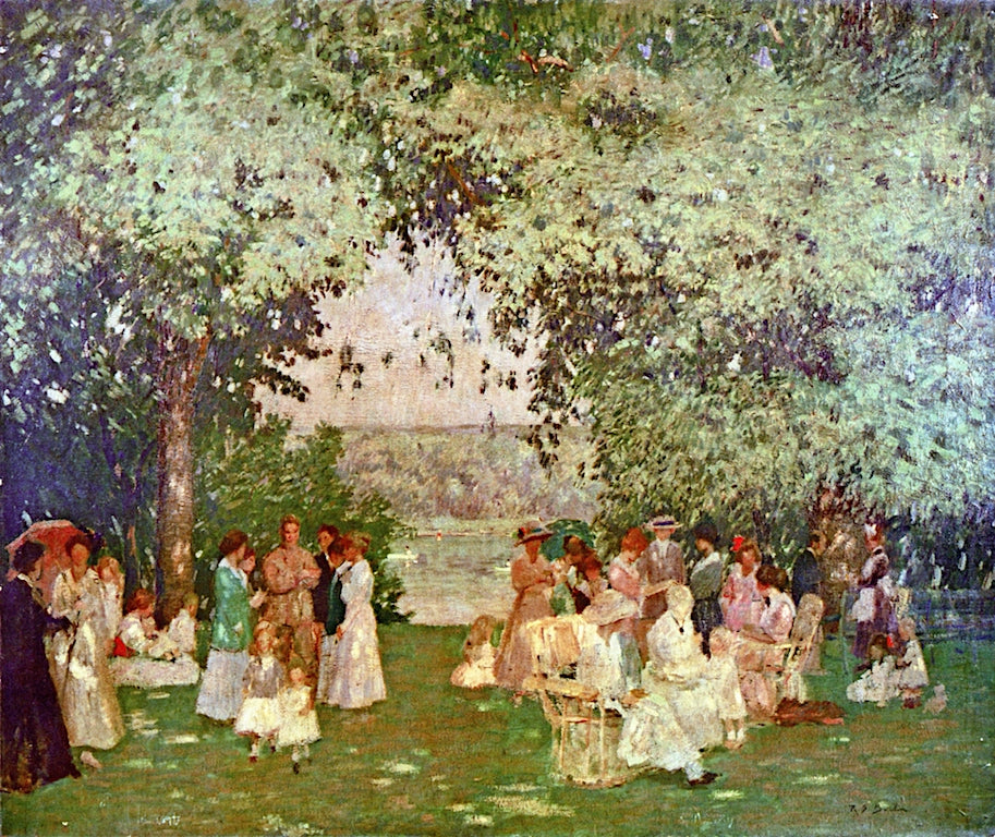 Lawn Fete by Rae Sloan Bredin,16x12(A3) Poster