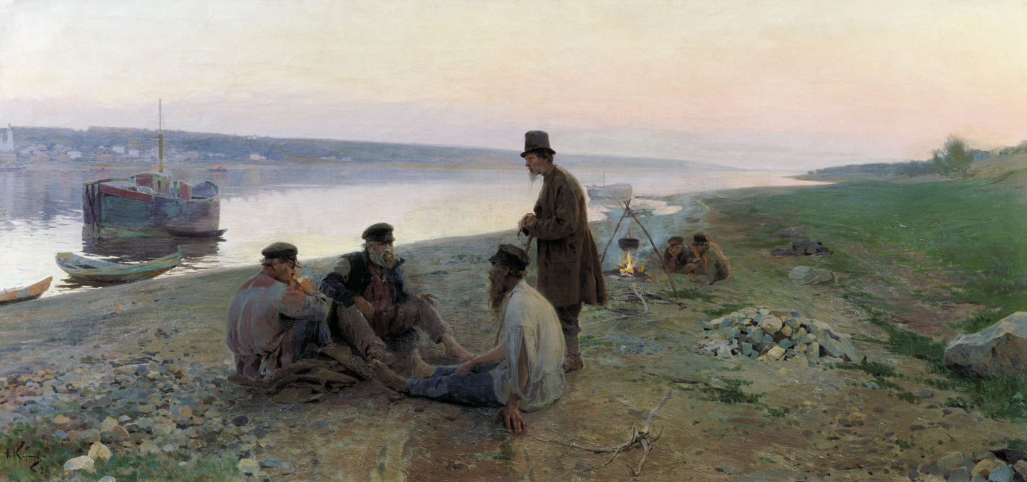 Barge Haulers by Alexei Korin,A3(16x12")Poster