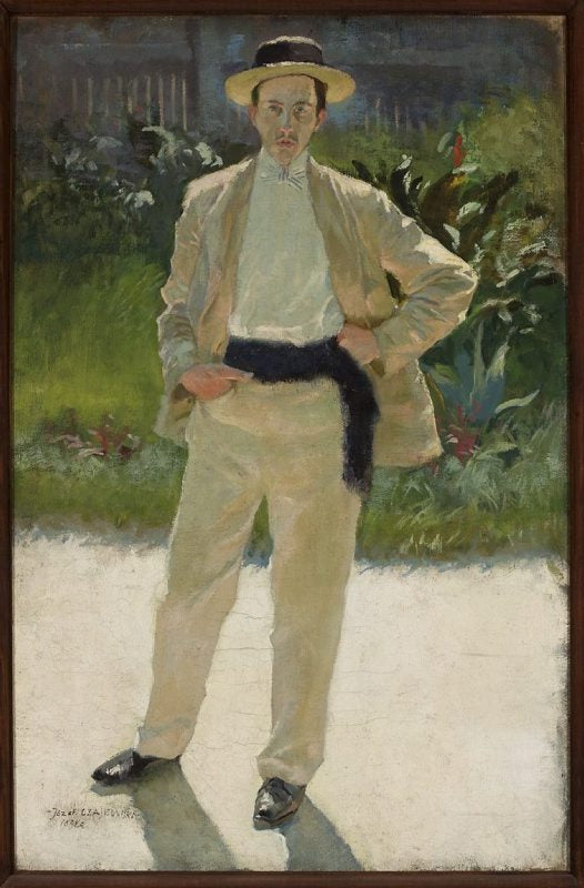 Józef Czajkowski (1872-1947), vintage artwork by Edward Okuń, 12x8" (A4) Poster