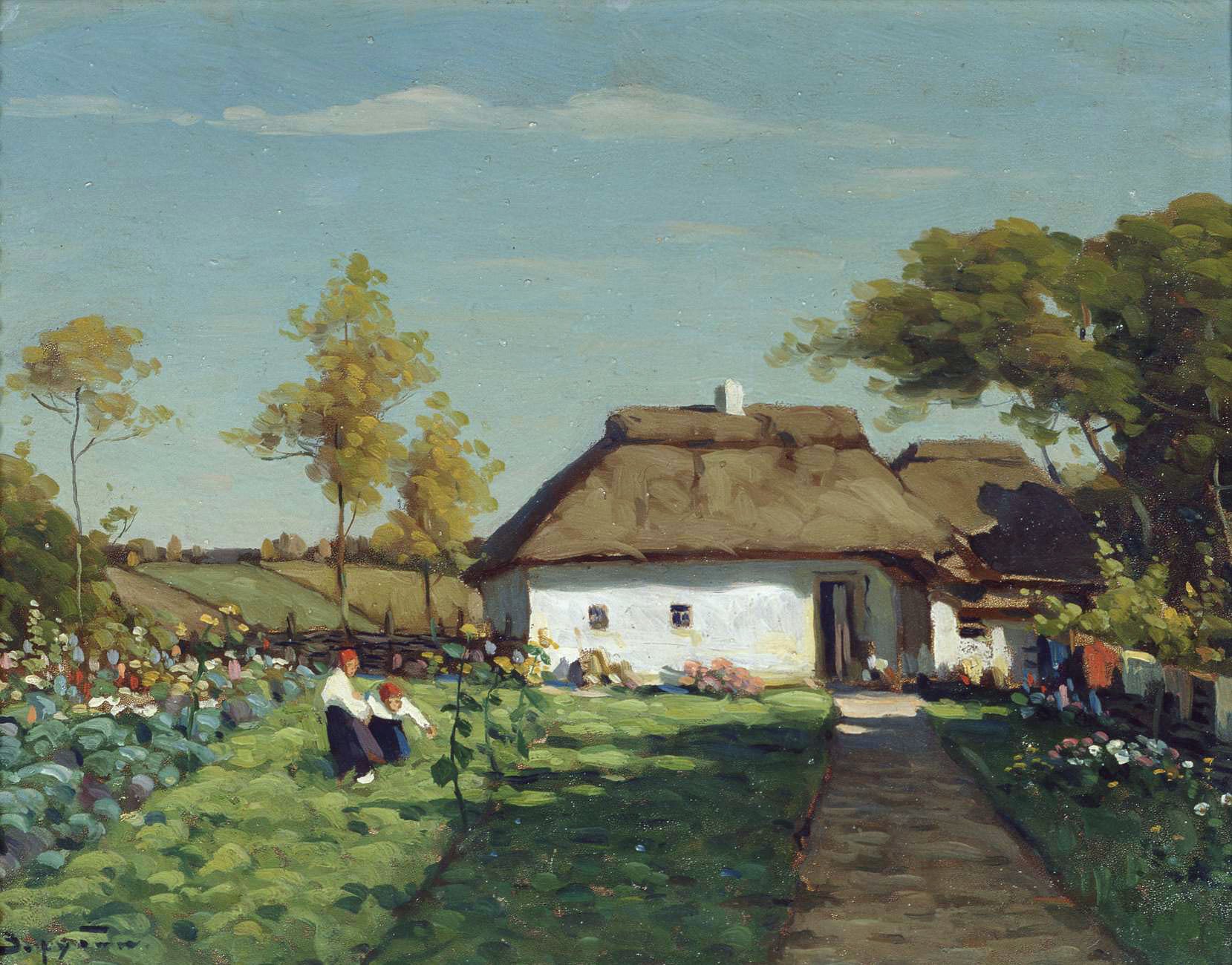 Ukrainian House by Viktor Ivanovich Zarubin,A3(16x12")Poster