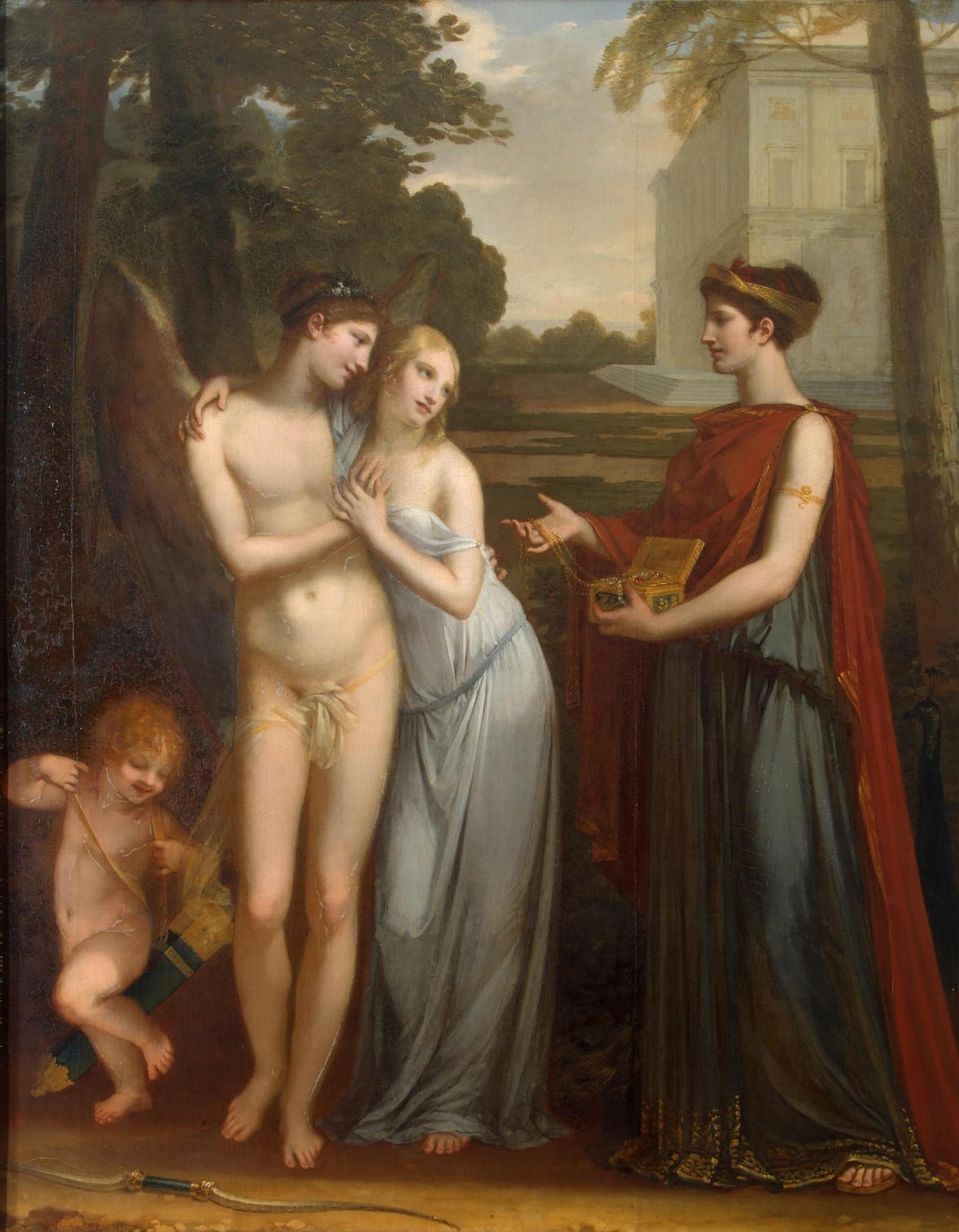 Innocence Preferring Love to Wealth, vintage artwork by Pierre-Paul Prud'hon, 12x8" (A4) Poster