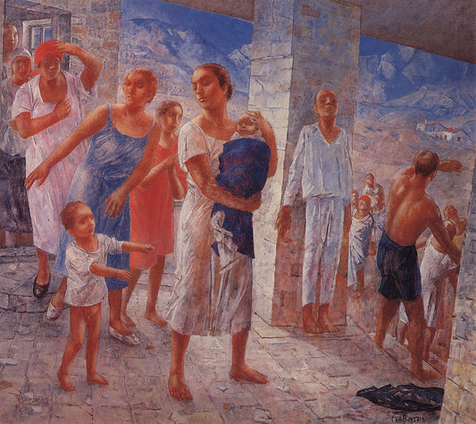 Earthquake in Crimea by Kuzma Petrov-Vodkin,16x12(A3) Poster