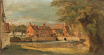 Flatford Mill, vintage artwork by John Constable, 12x8" (A4) Poster