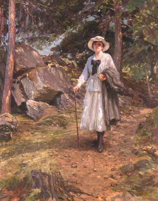 The Woodland Path by James Hamilton Mackenzie,16x12(A3) Poster