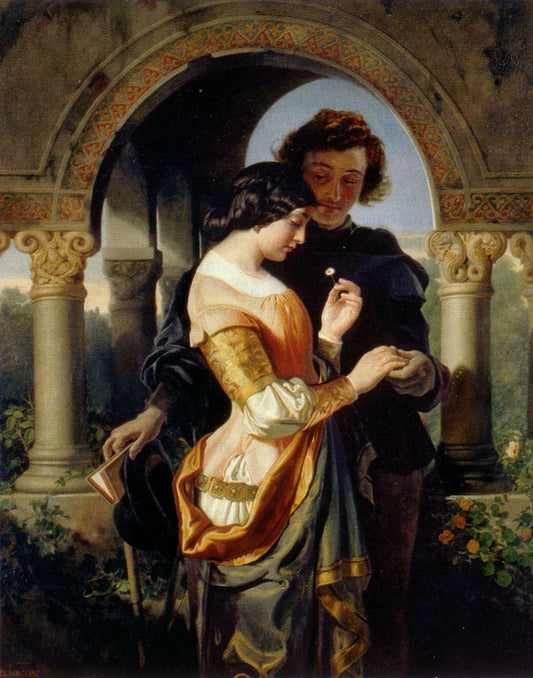 The Student, vintage artwork by Daniel Maclise, R.A., A3 (16x12") Poster Print