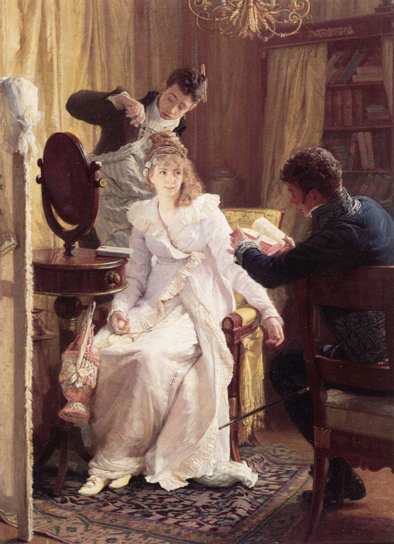 Preparing For The Ball by Franz Xavier Simm,A3(16x12")Poster