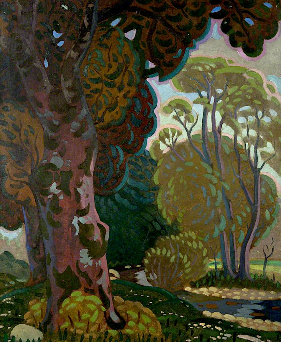 The Red Tree by Eric Harald Macbeth Robertson,16x12(A3) Poster