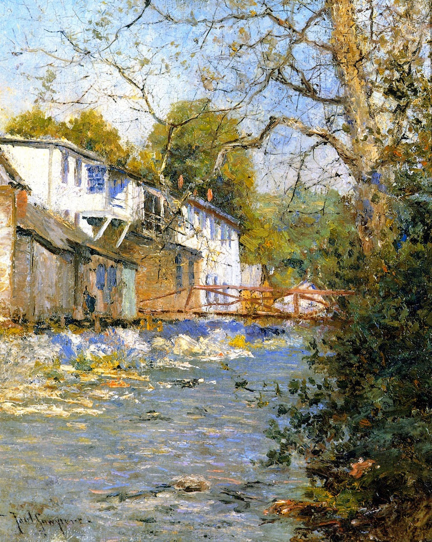 The Little Bridge by Paul Sawyier,A3(16x12")Poster