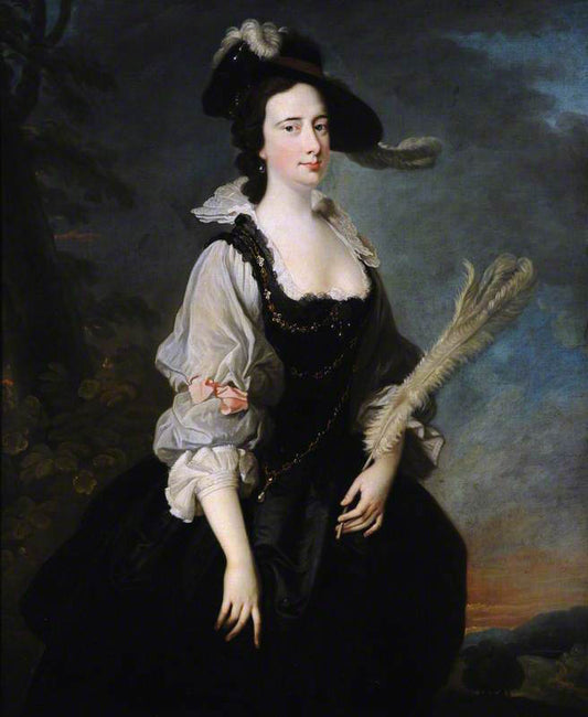Lady Lucy Manners, Duchess of Montrose, vintage artwork by Joseph van Aken, 12x8" (A4) Poster