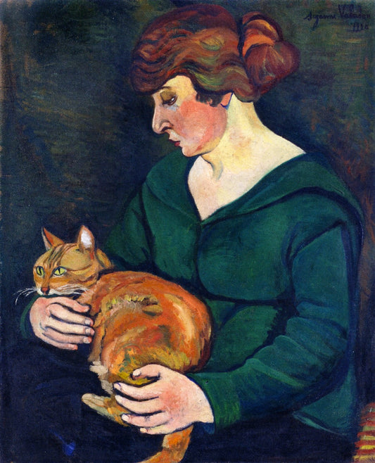 Louson and Raminou, vintage artwork by Suzanne Valadon, 12x8" (A4) Poster