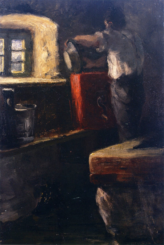 Alpine Herdsman in His Cottage by Franz Marc,16x12(A3) Poster