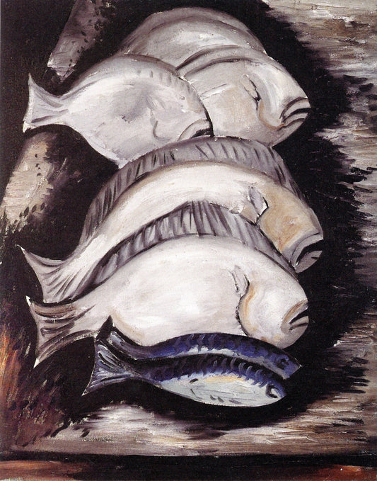Chez Prunier, vintage artwork by Marsden Hartley, 12x8" (A4) Poster