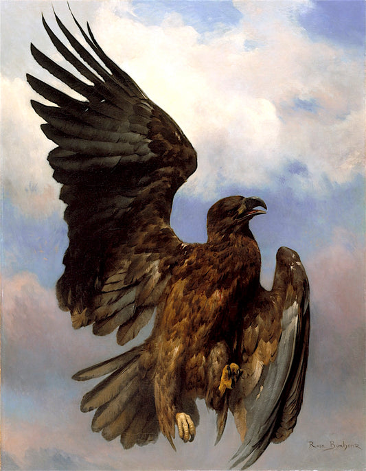 The Wounded Eagle, vintage artwork by Rosa Bonheur, 12x8" (A4) Poster