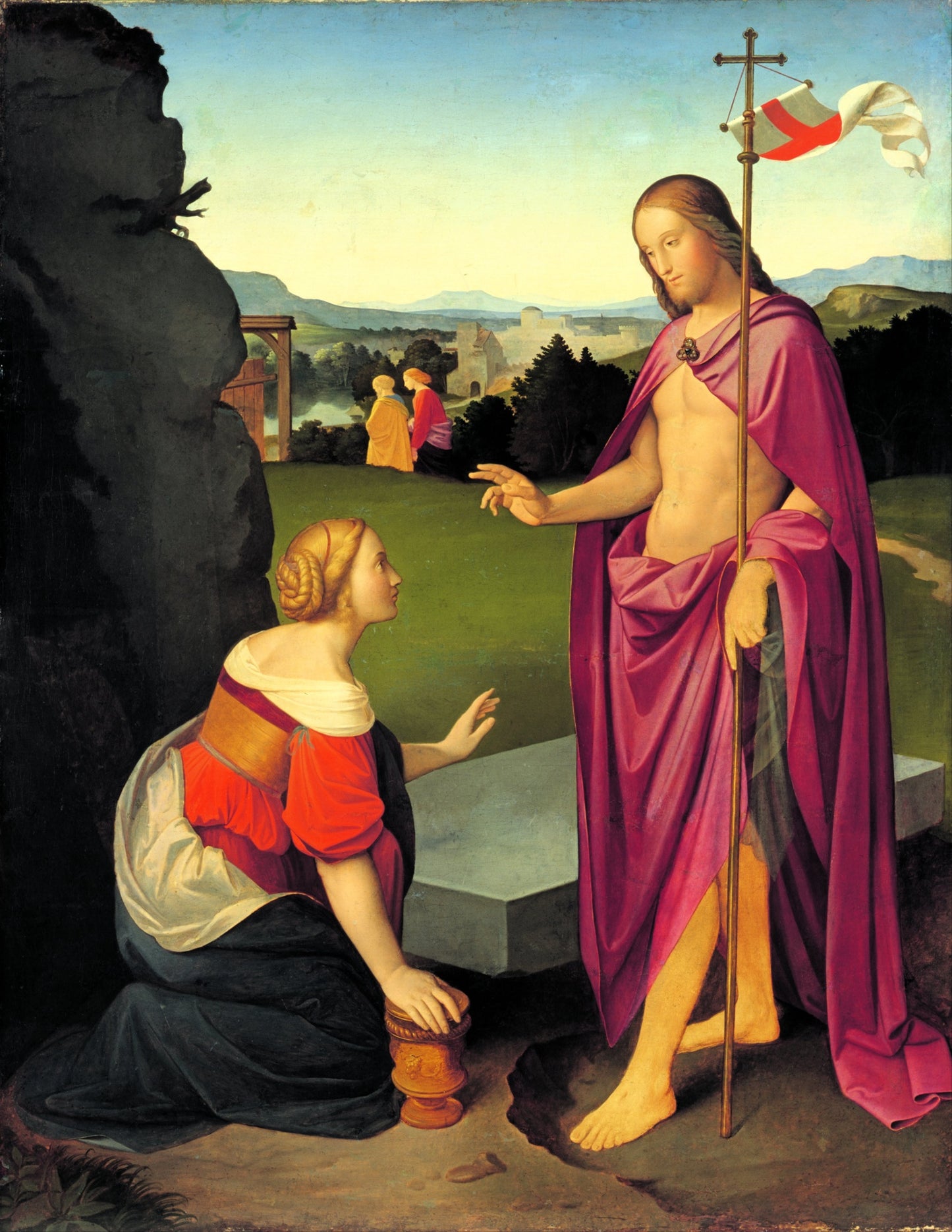 Easter Morning, vintage artwork by Johann Friedrich Overbeck, 12x8" (A4) Poster