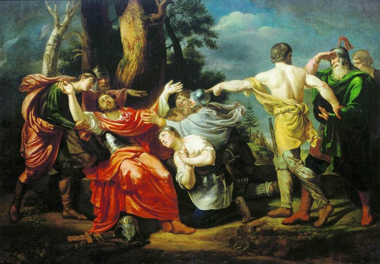 Prince Dmitry Donskoi on the Kulikovo Field, vintage artwork by Orest Kiprensky, 12x8" (A4) Poster