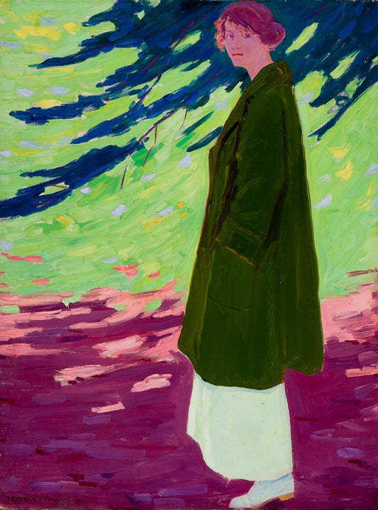 Maizie under the Boughs, vintage artwork by Frederick Frary Fursman, 12x8" (A4) Poster