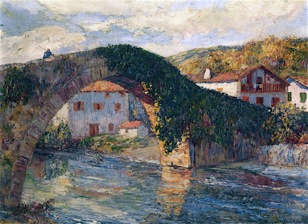 Le Pont de Baigourry by Louis Benjamin Floutier,16x12(A3) Poster