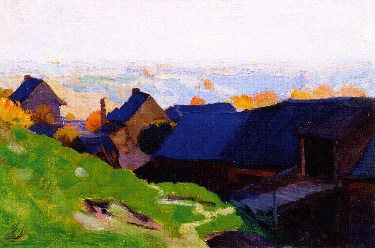 Farmstead, Baie-Saint-Paul by Clarence Gagnon,16x12(A3) Poster