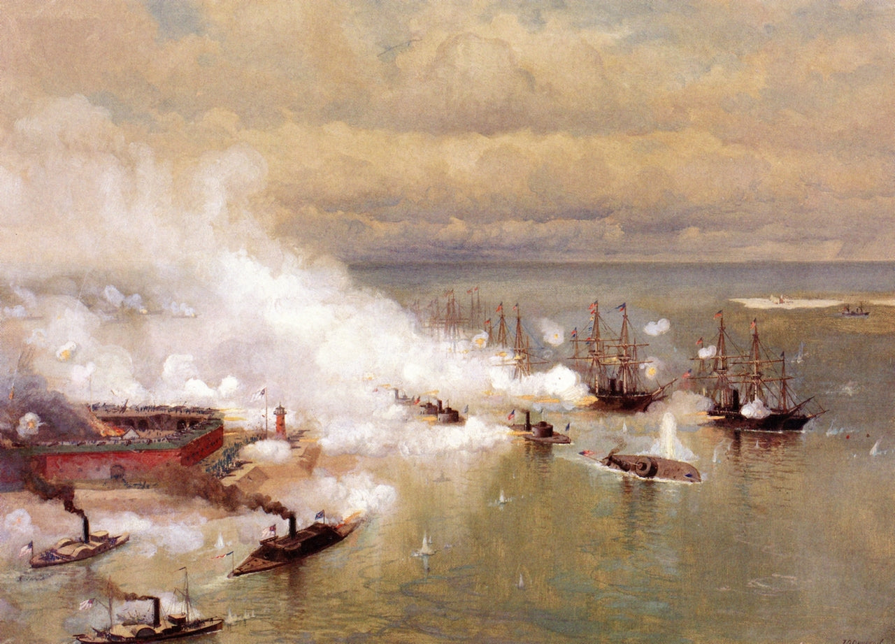 Battle of Mobile Bay by Julian Oliver Davidson,A3(16x12")Poster