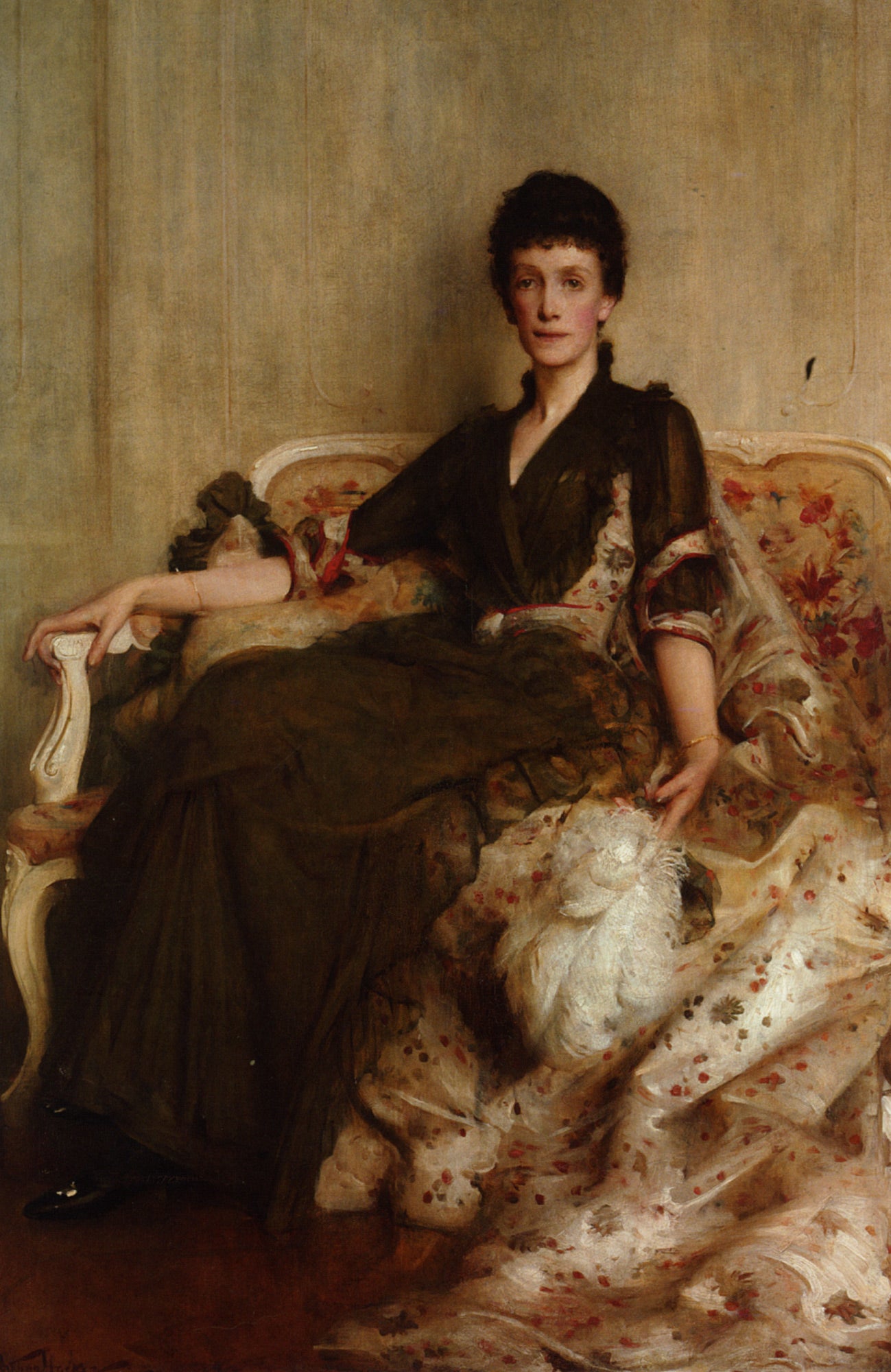 Mrs R. E. Moare, vintage artwork by Arthur Hacker, 12x8" (A4) Poster