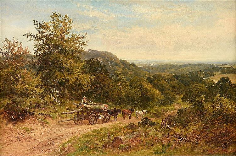 The Logging Trail, vintage artwork by Walter Wallor Caffyn, 12x8" (A4) Poster