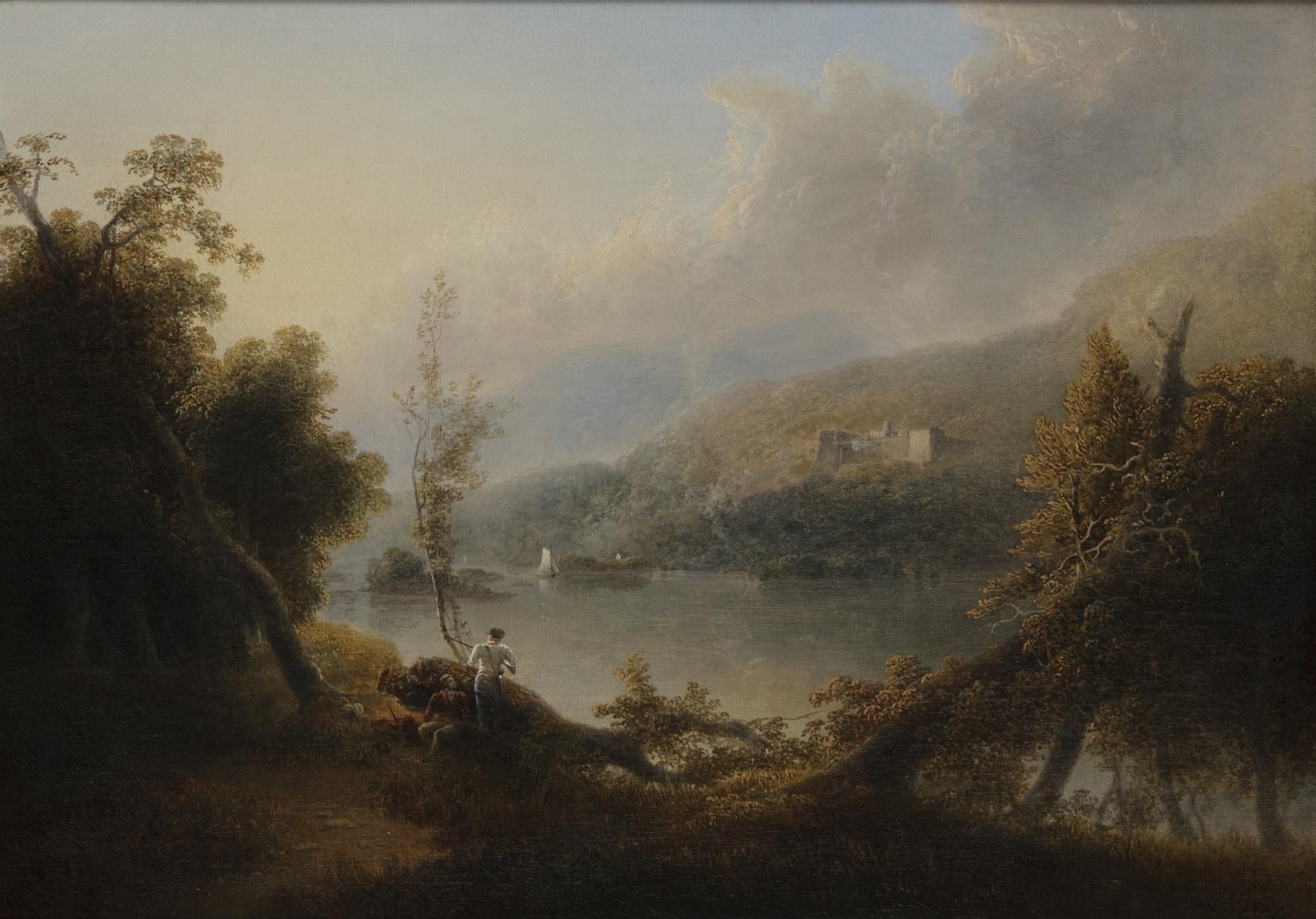 View of West Point, vintage artwork by Thomas Doughty, A3 (16x12") Poster Print