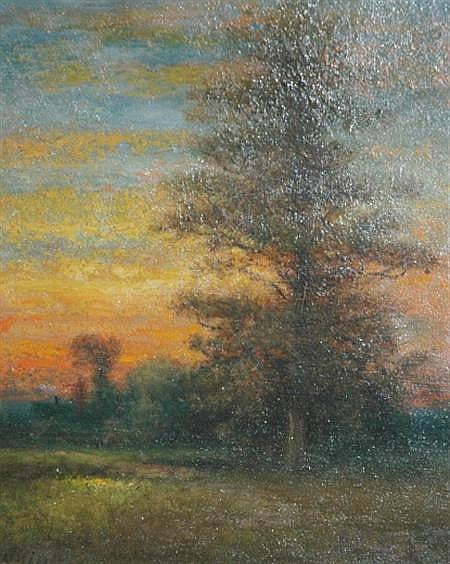 In the Pines, vintage artwork by George W. King, 12x8" (A4) Poster