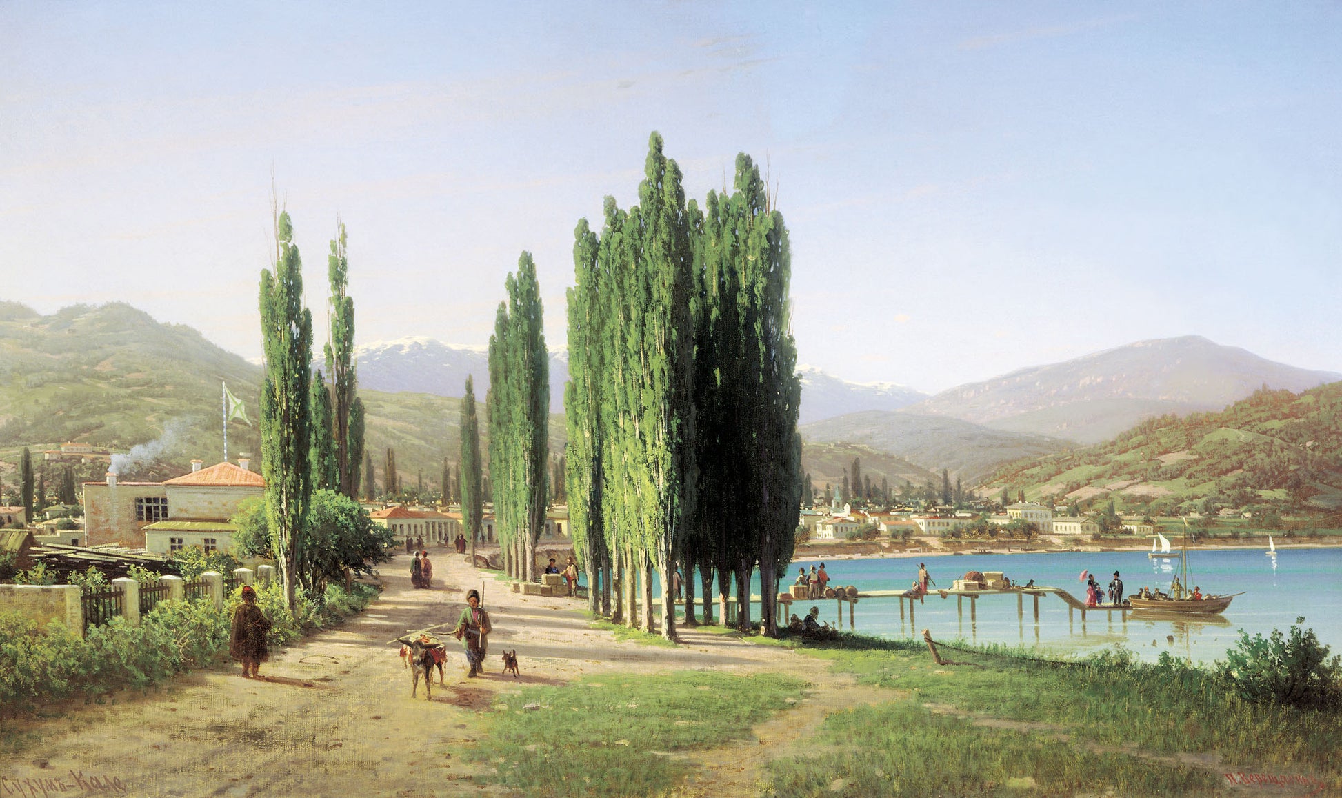 Sukhum-Kale, vintage artwork by Piotr Petrovitsch Vereshchagin, 12x8" (A4) Poster