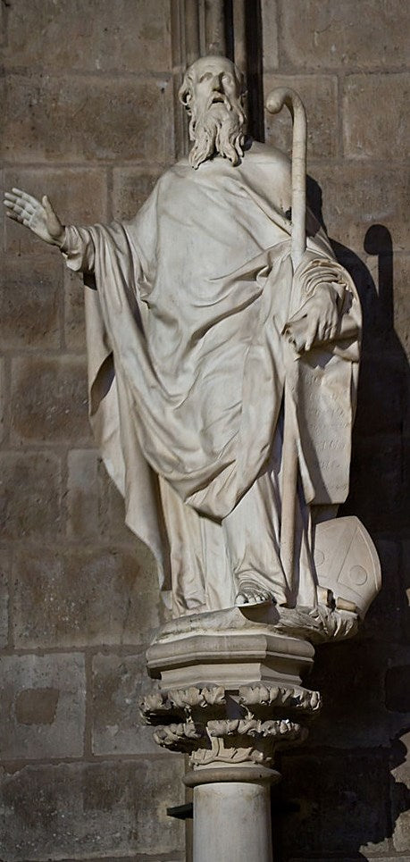 Saint Denis, vintage artwork by Nicolas Coustou, 12x8" (A4) Poster