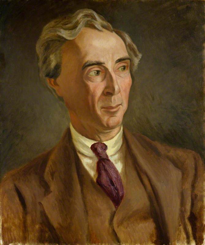 Bertrand Arthur William Russell, 3rd Earl Russell, vintage artwork by Roger Eliot Fry, 12x8" (A4) Poster