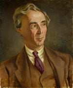 Bertrand Arthur William Russell, 3rd Earl Russell, vintage artwork by Roger Eliot Fry, 12x8" (A4) Poster