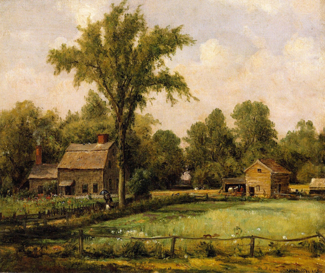 June, Paradise Valley, vintage artwork by Thomas Worthington Whittredge, 12x8" (A4) Poster