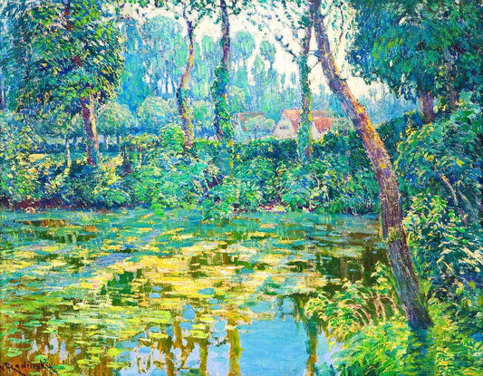 Houses by the River by Vaclav Radimsky,A3(16x12")Poster