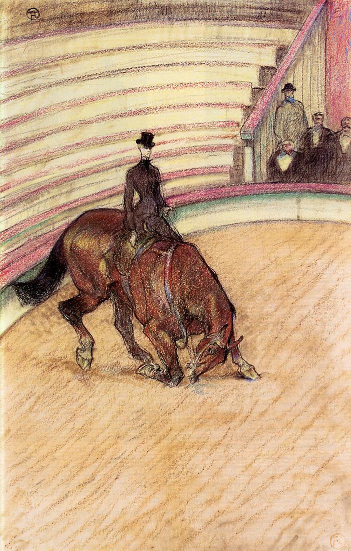 At the Circus: Dressage by Henri de Toulouse-Lautrec,A3(16x12")Poster