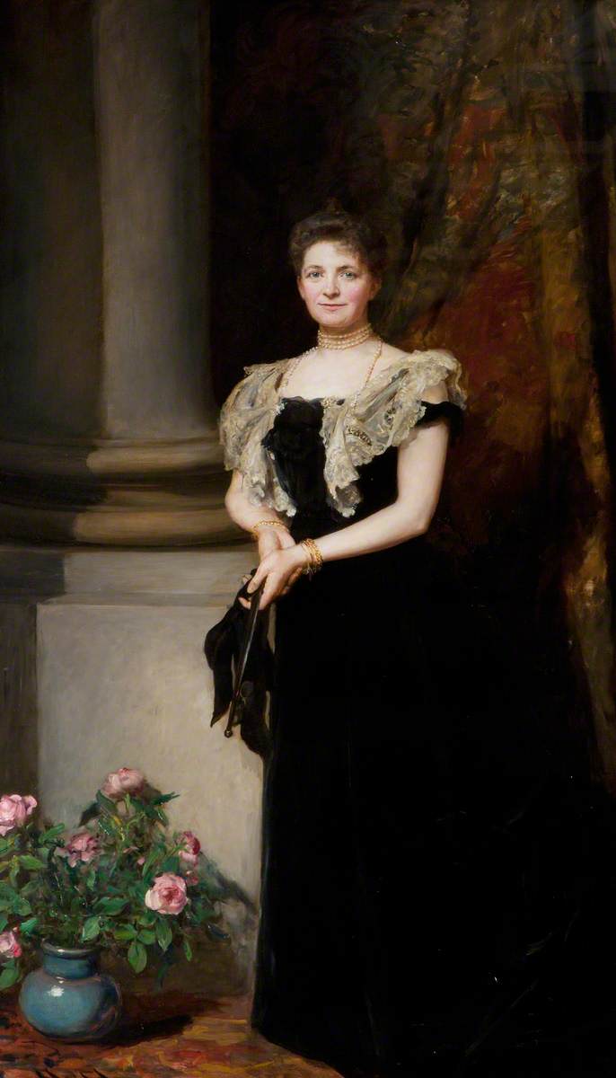 Margaret, Viscountess Pirrie, vintage artwork by Hubert von Herkomer, 12x8" (A4) Poster
