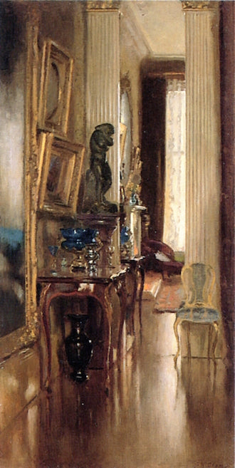 Interior Reflections, vintage artwork by Patrick William Adam, 12x8" (A4) Poster