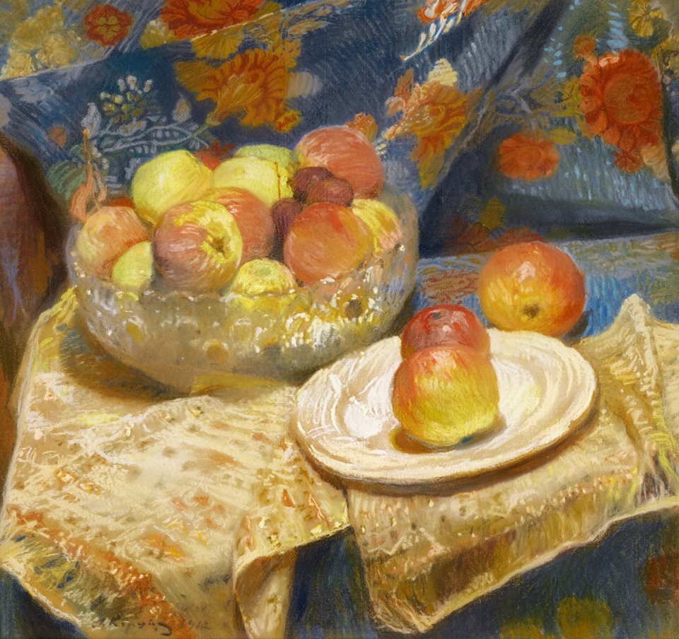 Still life with apples by Alexei Korin,A3(16x12")Poster