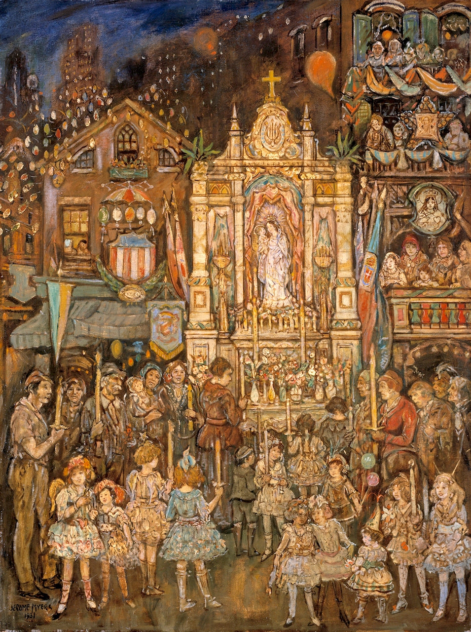Street Shrine by Jerome Myers,A3(16x12")Poster