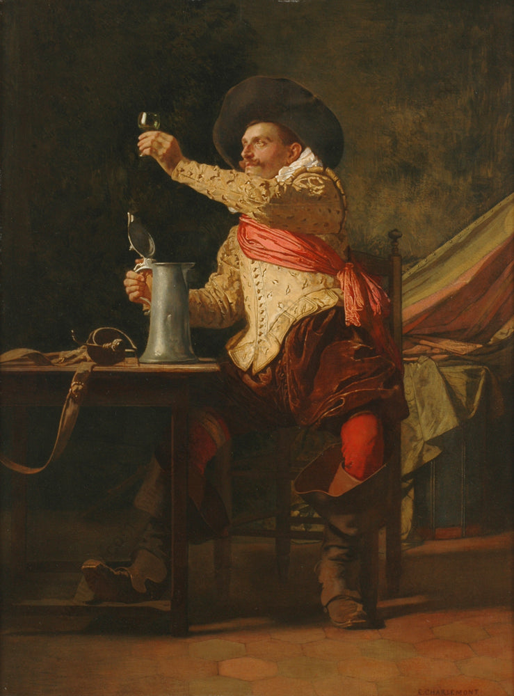 The New Wine, vintage artwork by Eduard Charlemont, 12x8" (A4) Poster