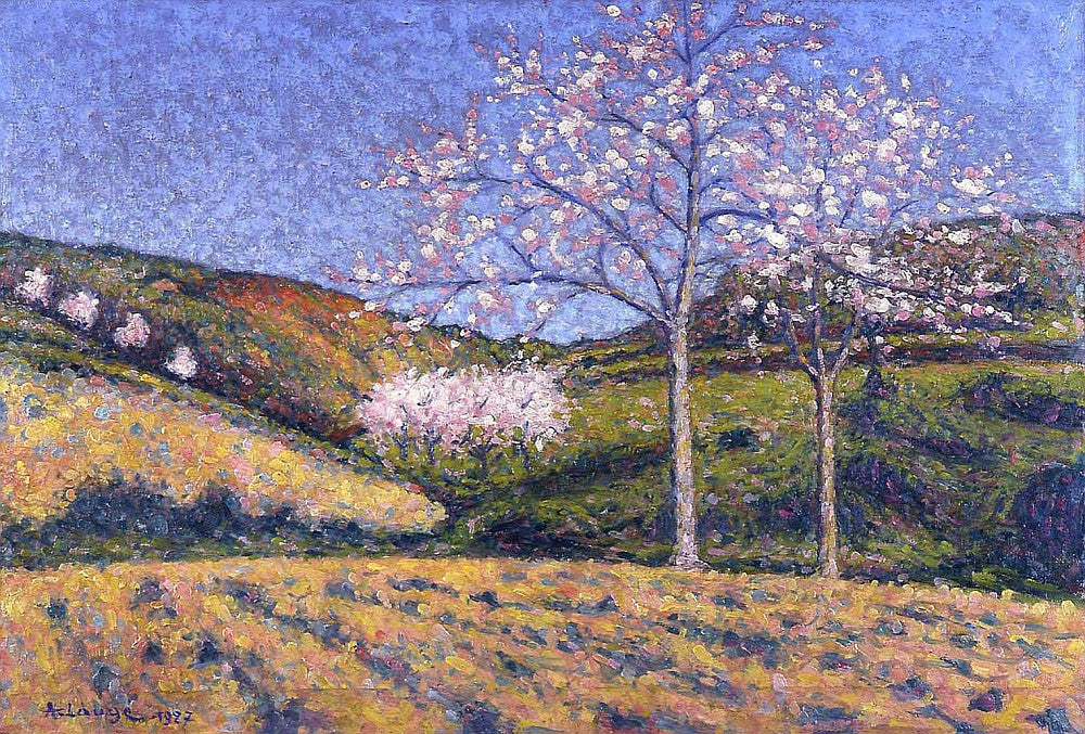 Amendiers en Fleurs by Achille Lauge,A3(16x12")Poster