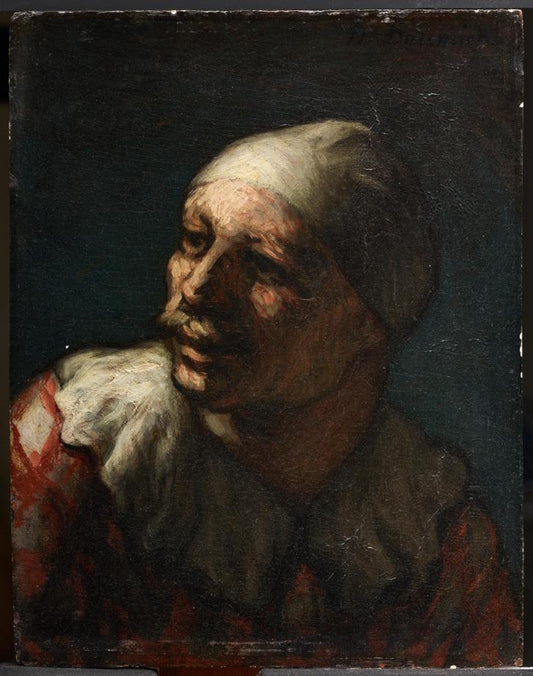 Head of Pasquin, vintage artwork by Honore Daumier, A3 (16x12") Poster Print