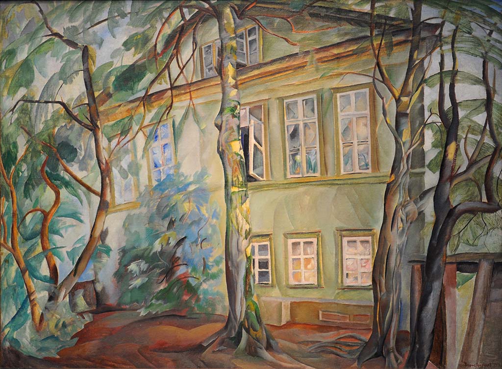 House under the Trees by Boris Grigoriev,16x12(A3) Poster