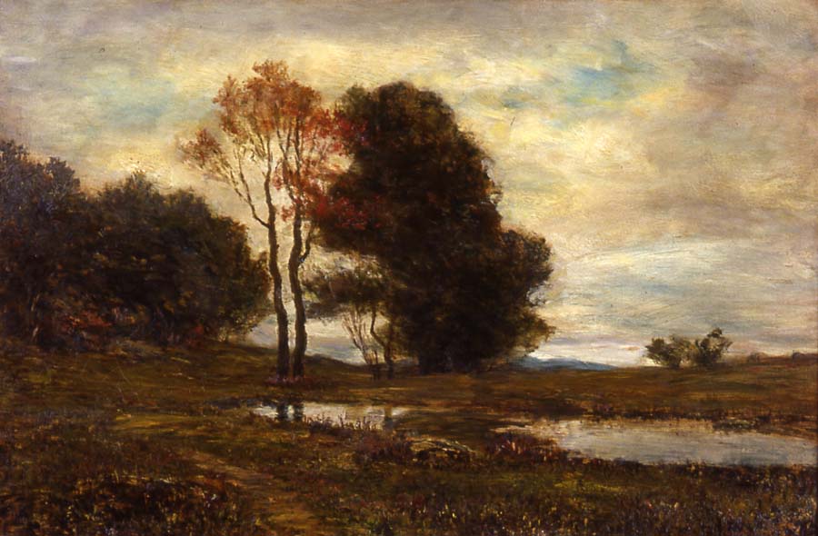 Landscape near Mahopac, New York, vintage artwork by Homer Dodge Martin, 12x8" (A4) Poster