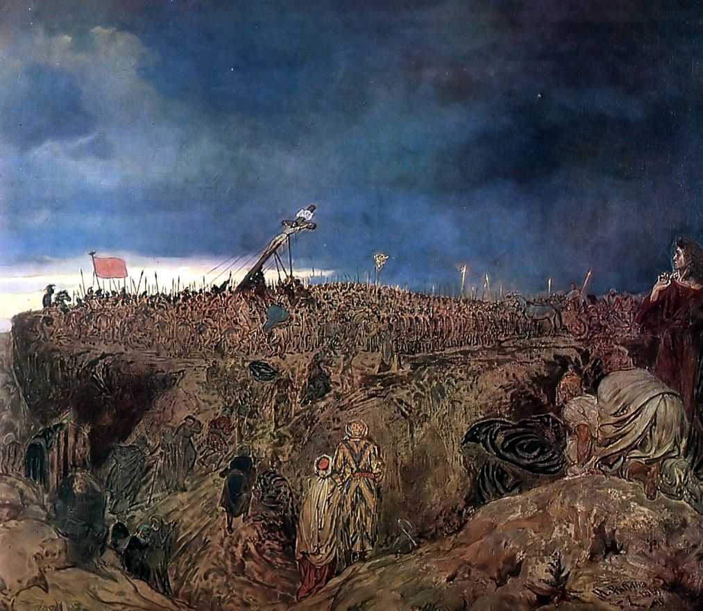 Calvary (study), vintage artwork by Ilia Efimovich Repin, 12x8" (A4) Poster