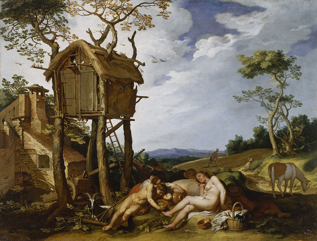 The Parable of the Wheat and the Tares, vintage artwork by Abraham Bloemaert, 12x8" (A4) Poster