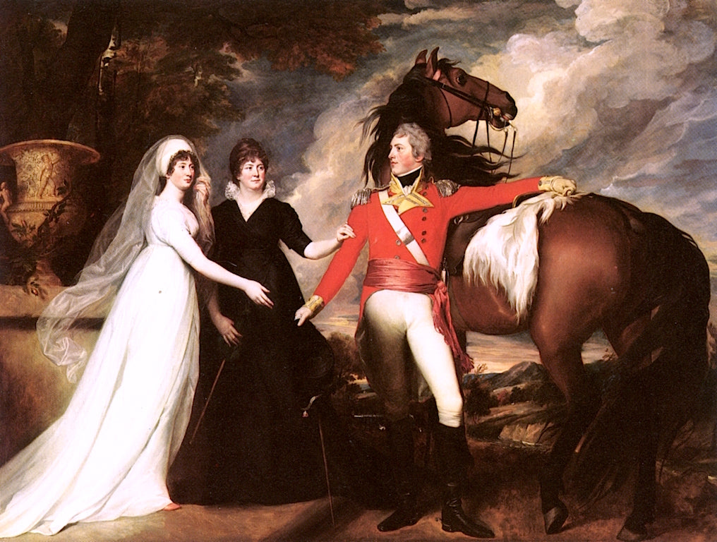 Colonel William Fitch and His Sisters Sarah and Ann Fitch, vintage artwork by John Singleton Copley, 12x8" (A4) Poster