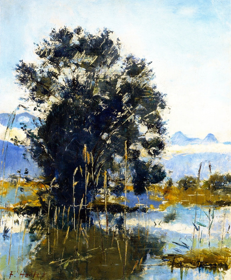 Marshland by Gwatt (Lake of Thun) by Ferdinand Hodler,A3(16x12")Poster