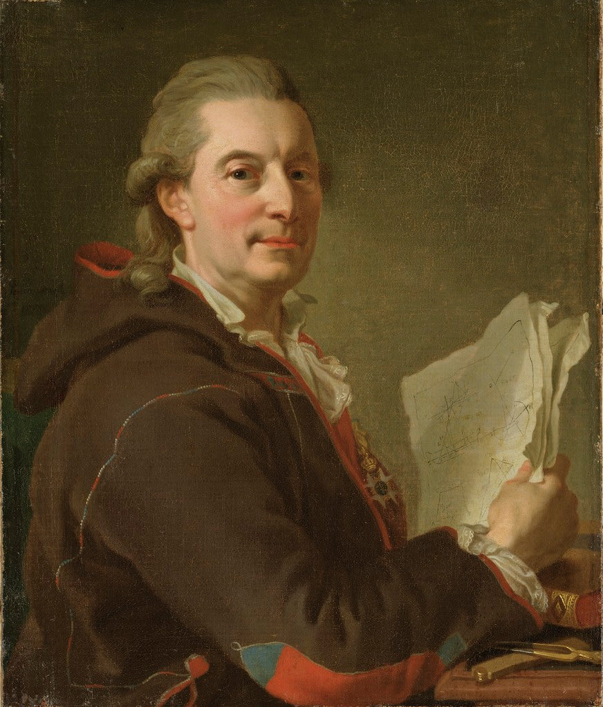 Fredrik Henrik Chapman, vintage artwork by Lorens Pasch the Younger, 12x8" (A4) Poster
